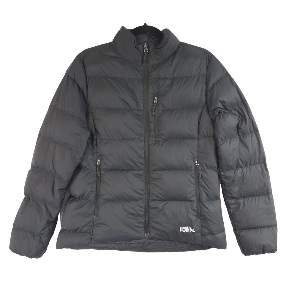 Eddie Bauer 650 Down Puffer Jacket S Black Packable Outdoors Hiking Gorpcore